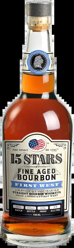 15 Stars First West Straight Bourbon Whiskey