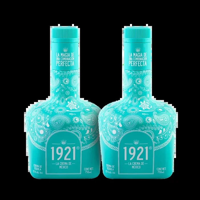 1921 Crema De Mexico Blue Tequila (2) Bottle Bundle