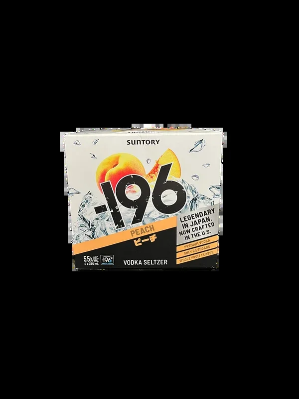 -196 Peach Vodka Seltzer 4 Pack