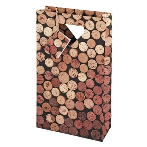 2-Bottle Corks Gift Bag