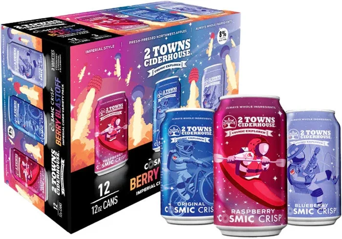2 Towns Ciderhouse Cosmic Explorer Berry Blastoff 12pk Cans