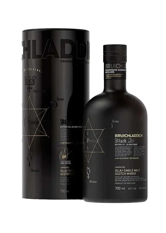 2022 Bruichladdich Black Art 10.1 Edition 29 Year Old Unpeated Single Malt Scotch Whisky 750ml