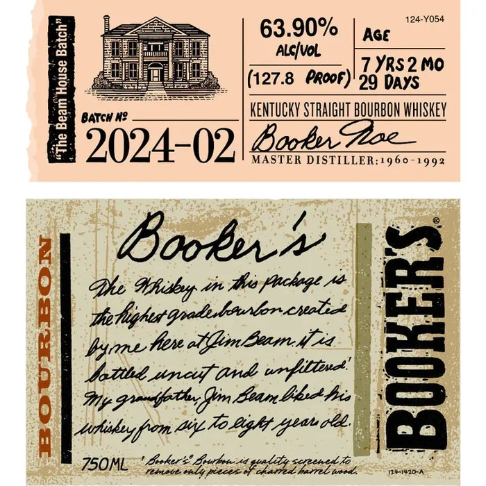 2024 Booker’s Beam House Batch 2024-02 Kentucky Straight Bourbon Whiskey 750ml