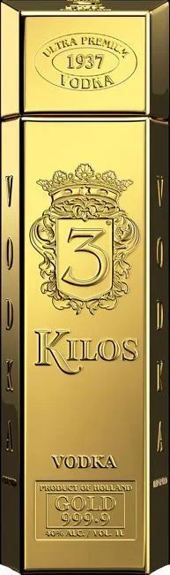3 Kilos Gold Vodka 750ml