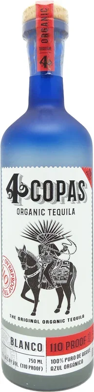 4 Copas Blanco Tequila 110 Proof 750ml