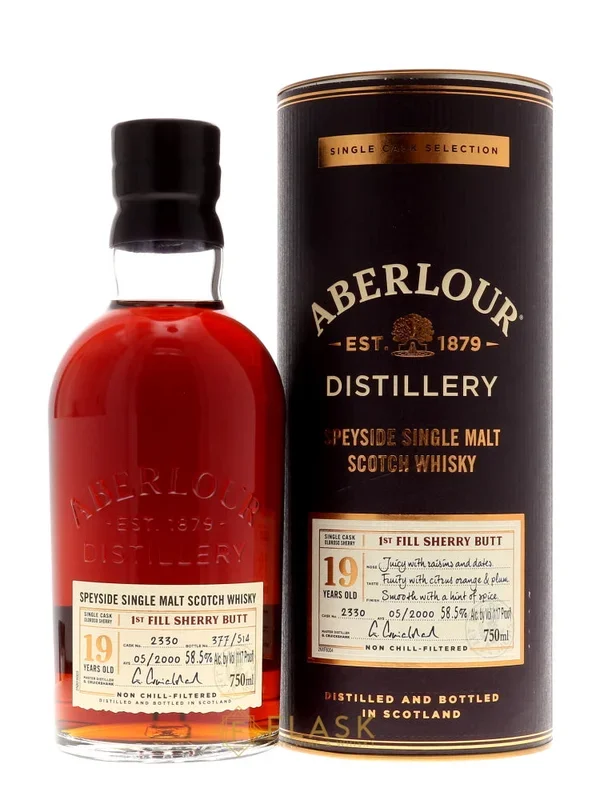 Aberlour 19 Year Old First Fill Sherry Cask #2330 Single Malt Scotch