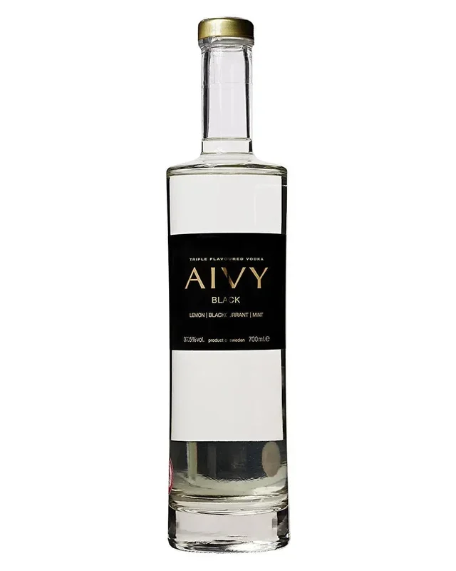 Aivy Black: Lemon, Blackcurrant and Mint Vodka, 70 cl