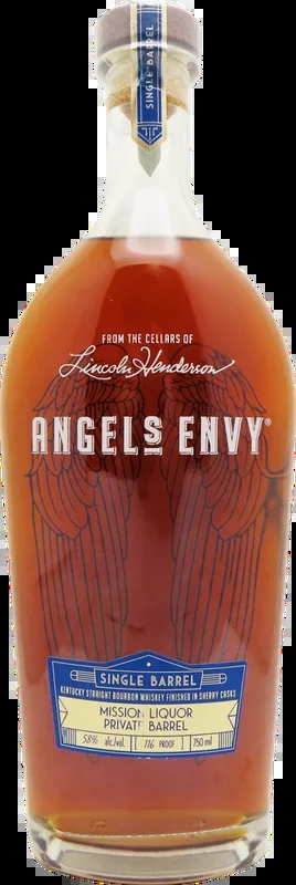 Angel’s Envy “Mission Exclusive” Single Barrel Bourbon Finished In Sherry Casks 116 Proof 750ml