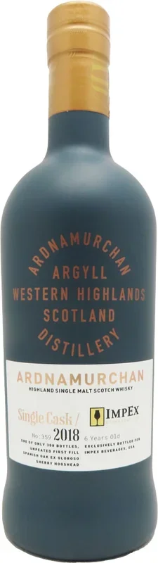 Ardnamurchan Single Cask 359 Single Malt Whiskey 700ml