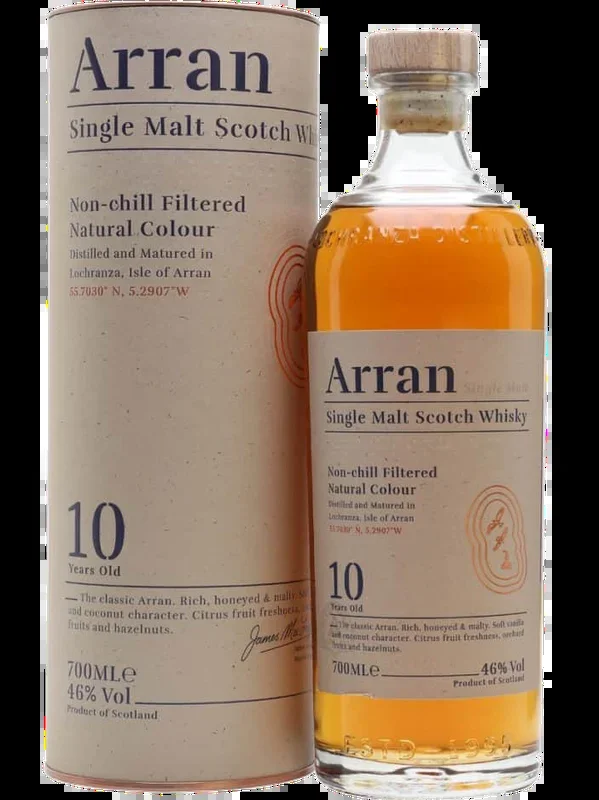 ARRAN MALT SCOTCH SINGLE MALT 10YR 700ML