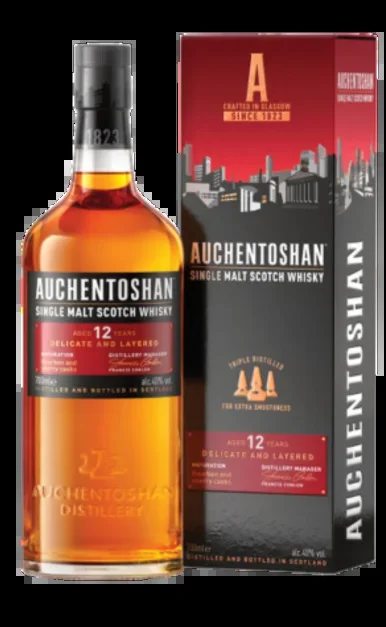 AUCHENTOSHAN SCOTCH SINGLE MALT TRIPLE DISTILLED 86PF 12YR 750ML