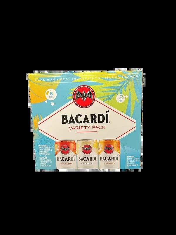 Bacardi Island Flavor Rum Variety 6 Pack Cans