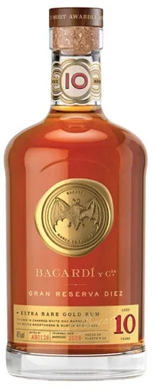 BACARDI RUM GRAN RESERVA DIEZ EXTRA RARE GOLD 10YR 750ML