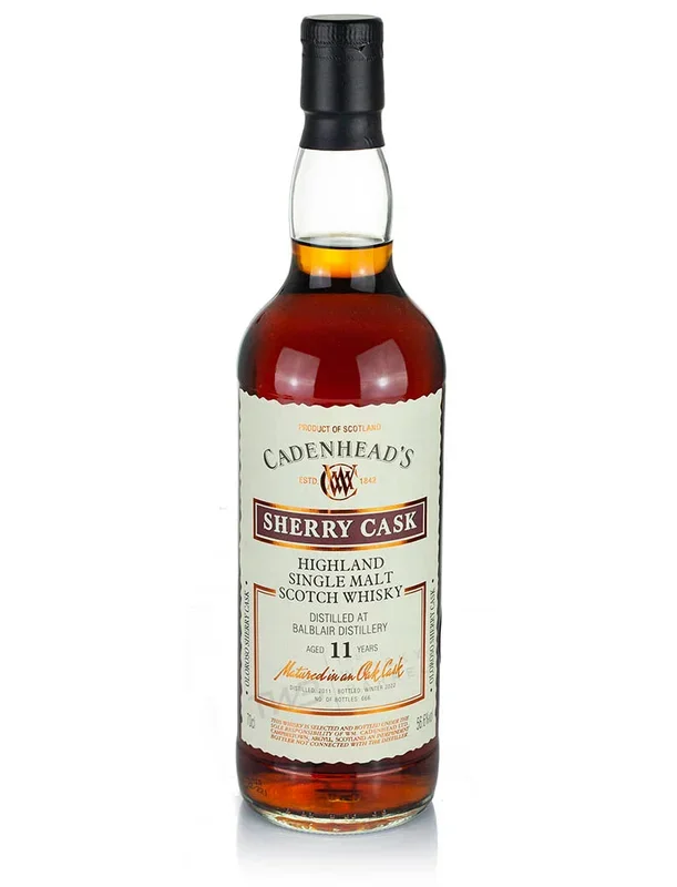 Balblair 11 Year Old 2011 Cadenhead’s Sherry Cask