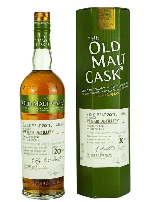 Balblair 20 Year Old 1990 Old Malt Cask