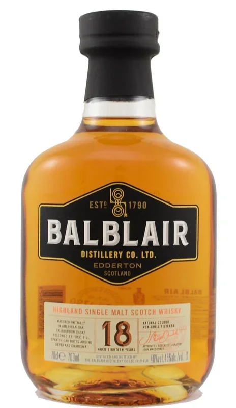 Balblair Single Malt Whisky 18 Year Old 750ml