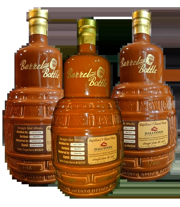Balcones Barrel and Bottle Collectors Set – Deconstruction of Balcones Texas Single Malt