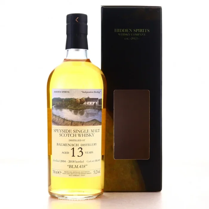 Balmenach 13 Year Old (D.2004, B.2018) Hidden Spirits Scotch Whisky | 700ML