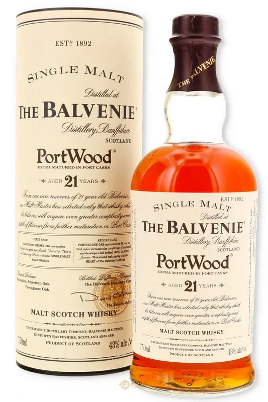 Balvenie Portwood 21 Year Old Single Malt / Old Label 43%