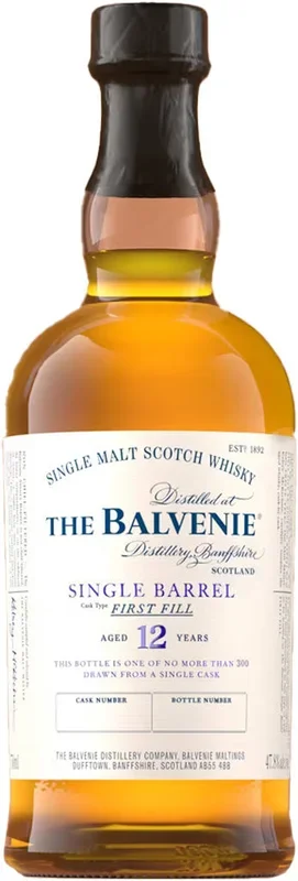 Balvenie Single Barrel 12 Year Old Single Malt Whisky 750ml