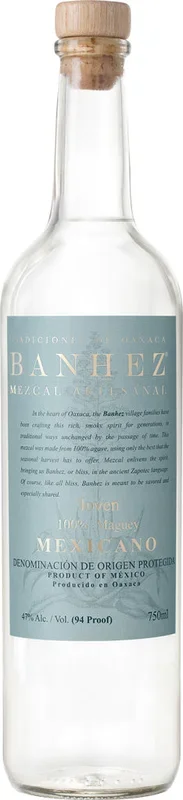 Banhez Mexicano Mezcal Joven 750ml
