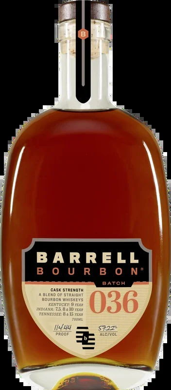 Barrell Craft Spirits Batch 036 Cask Strength Straight Bourbon Whiskey