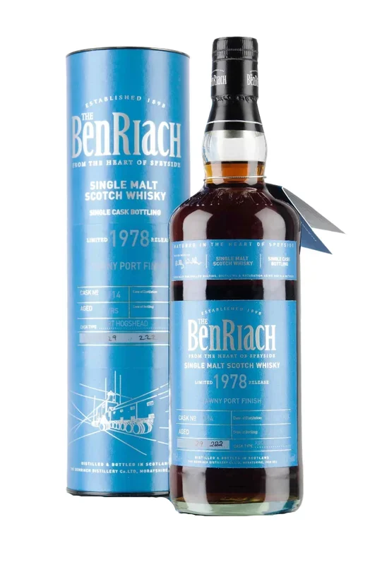 Benriach 1978 37 Year Old Batch 13 Cask #3114 Speyside Single Malt Scotch Whisky