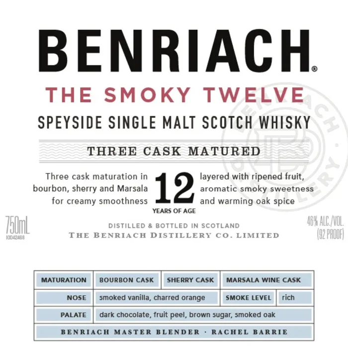 BenRiach The Smoky Twelve 12 Year Old