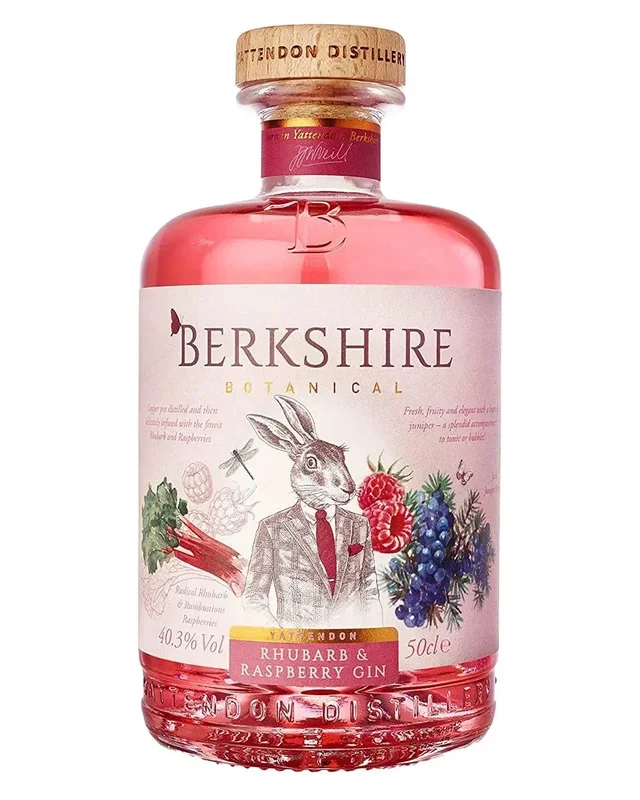 Berkshire Botanical Rhubarb & Raspberry Gin, 50 cl