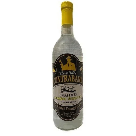 Black Hills Contraband Great Faces Lemon Ginger Vodka (750mL)