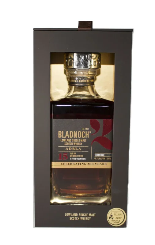 BLADNOCH ADELA SCOTCH SINGLE MALT LOWLAND 93.4PF 15YR 750ML
