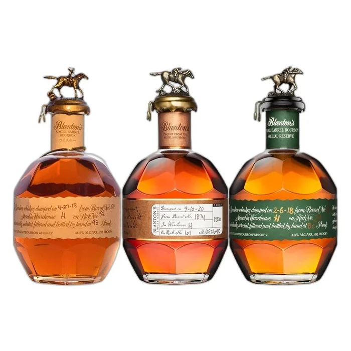 Blanton’s Red Label Straight From The Barrel Green Label Bundle