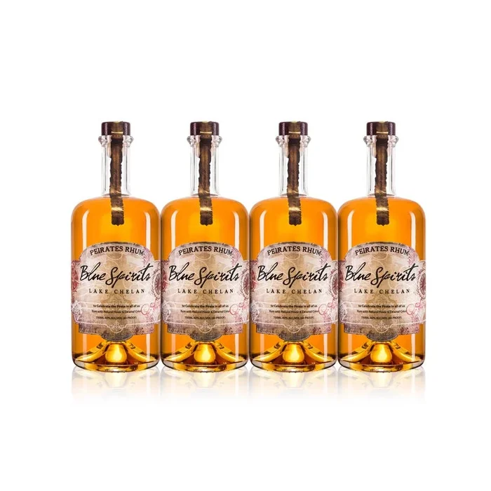 Blue Spirits Peirates Rhum (4) Bottle Bundle