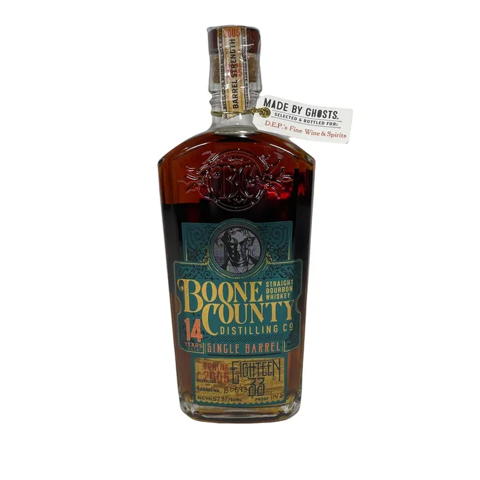 Boone County Eighteen 33 Straight 12 Year Old Single Barrel Made by Ghosts DEP’s Store Pick Bourbon Whiskey 750ml