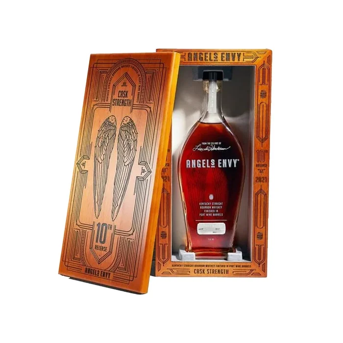 Bourbon Angels Envy 10th Release Cask Strength collectors wooden box