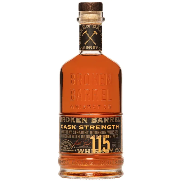 Broken Barrel Cask Strength Bourbon Whiskey 750ml