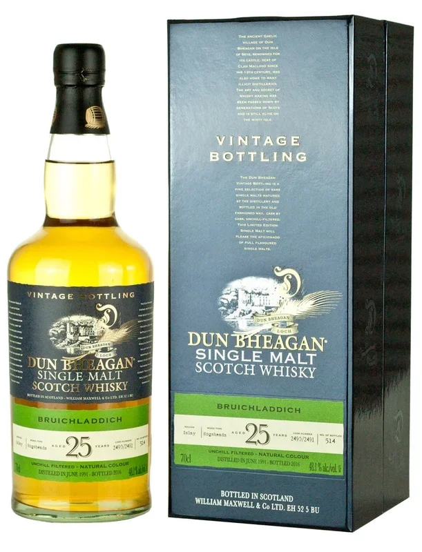Bruichladdich 25 Year Old 1991 Dun Bheagan