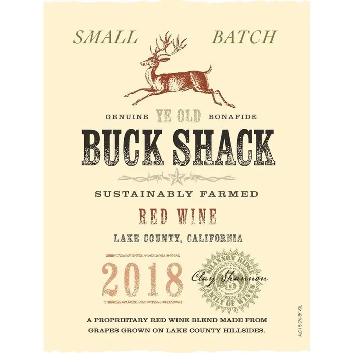 Buck Shack Lake County Red Blend 750ml