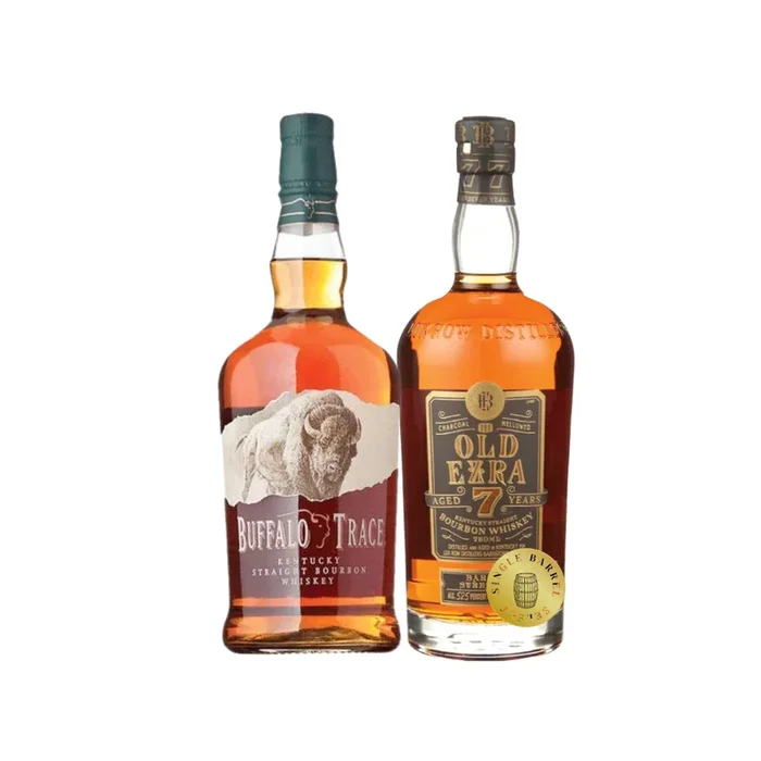 Buffalo Trace Bourbon and Old Ezra 7 Single Barrel Store Pick Bourbon