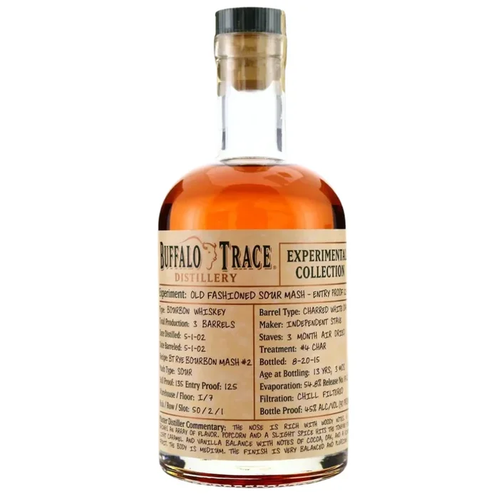 Buffalo Trace Experimental Collection 13 Year Old Old Fashion Sour Mash Bourbon Whiskey 375ml