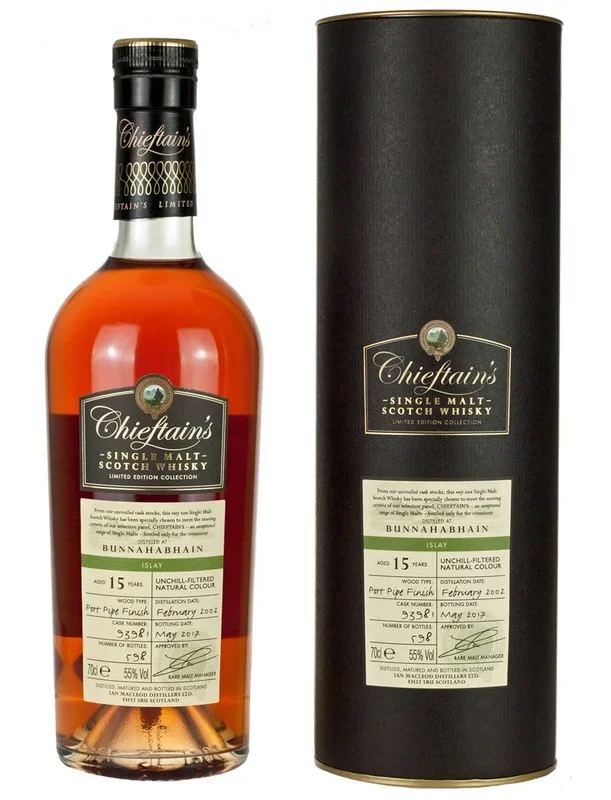 Bunnahabhain 15 Year Old 2002 Chieftan’s