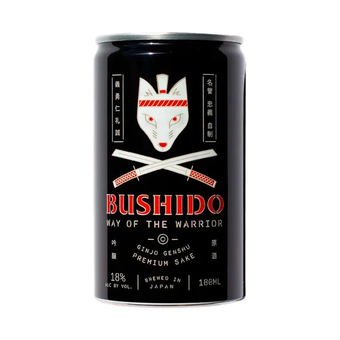 Bushido Way of the Warrior Ginjo Genshu Sake 180ml Can