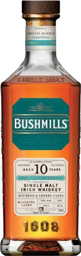 Bushmills 10 Year Old Moscatel Cask Irish Single Malt Whiskey 750ml