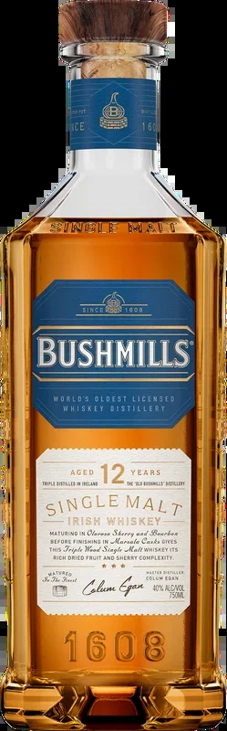 Bushmills 12 Year Old Single Malt Irish Whiskey