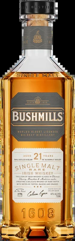 Bushmills 21 Year Old Single Malt Irish Whiskey