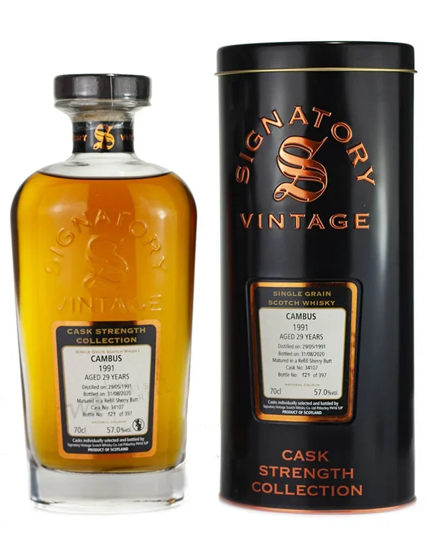 Cambus 29 Year Old 1991 Signatory Cask Strength