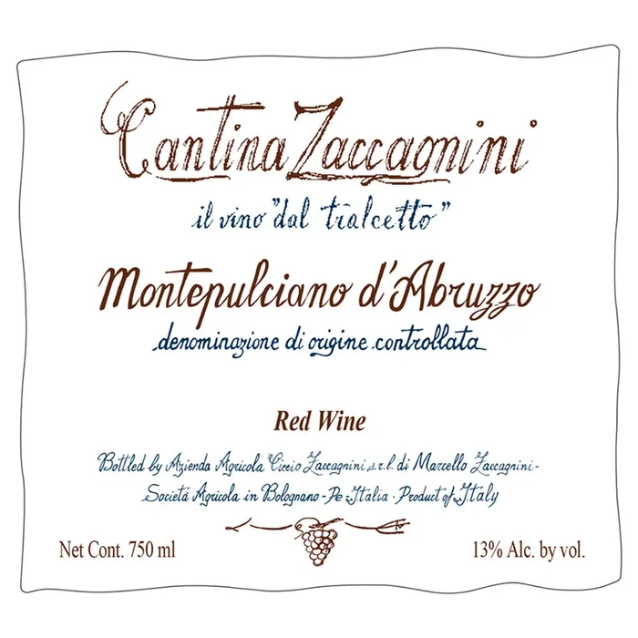 Cantina Zaccagnini Montepulciano d’Abruzzo