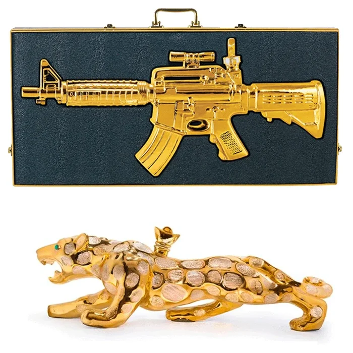 Casino Azul Jaguar & Gold Rifle Tequila Bundle