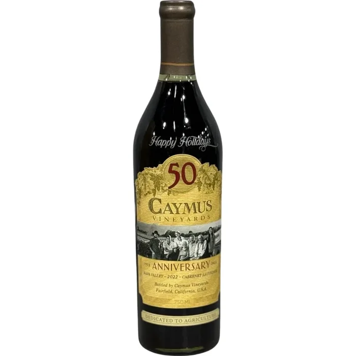 Caymus 50th Anniversary Napa Valley Cabernet Sauvignon 2022 – Holiday Engraving Edition