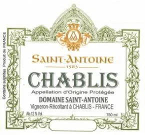 Chablis Domaine Saint Antoine 2021
